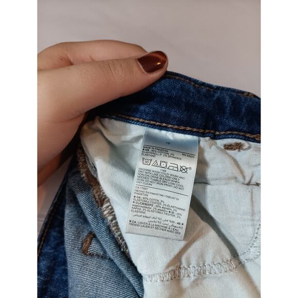 Old Navy Jeans 10 Extra High Rise Kicker Boot Cut Button Fly Secret Slim Pockets - Picture 13 of 14